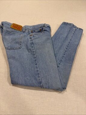 Levi's Men's Light Blue Straight-Leg Jeans size 31 x 32